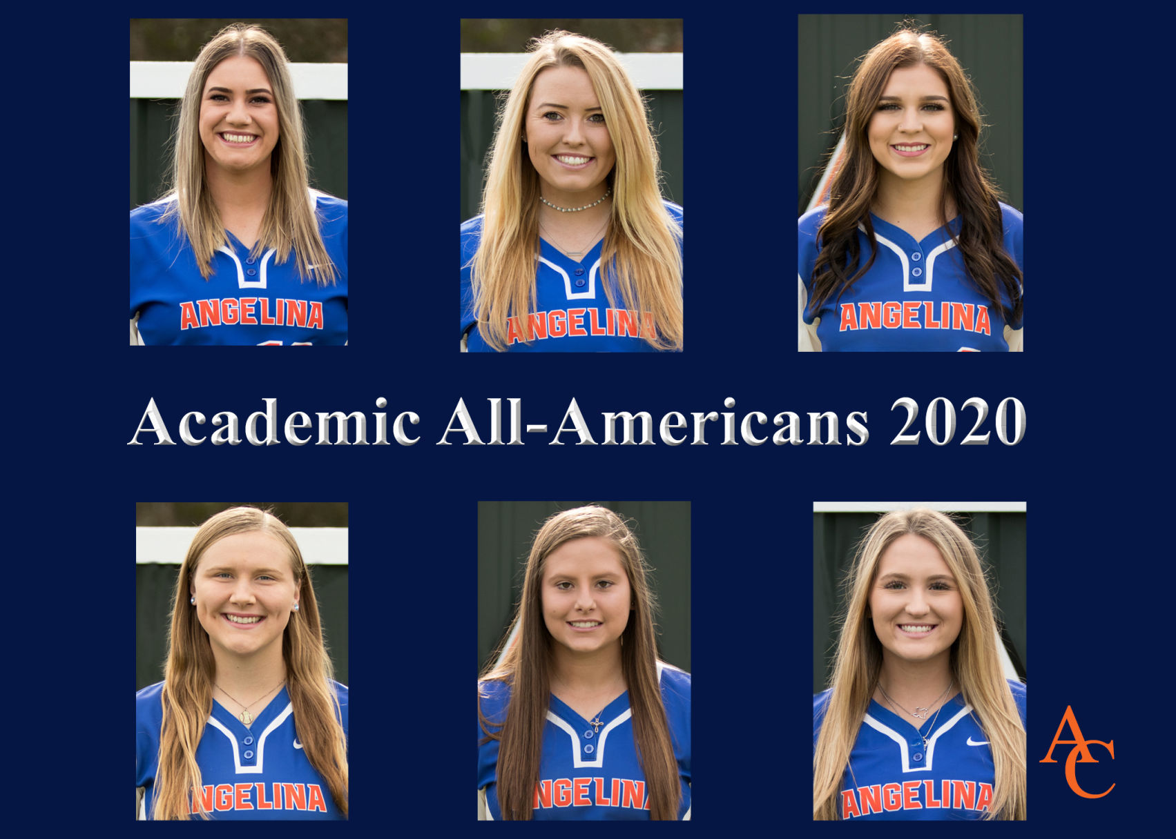 AC Softball Academic All Americans 2020